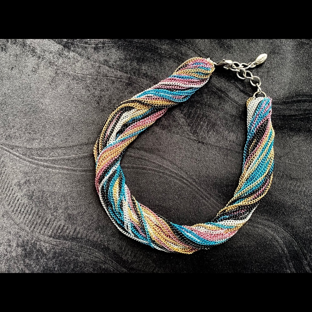 Guess Multicolor Chain Necklace